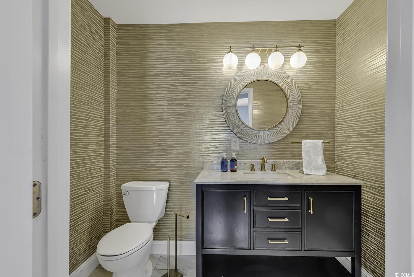 6 Cottage Drive Murrells Inlet, SC 29576 - Photo 26 of 31 Interior space with a wealth of natural light, a wall mounted AC, and french doors