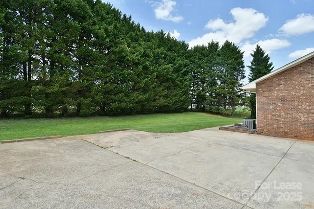 a view of yard with green space