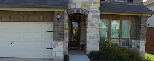 a view of a entryway door of the house