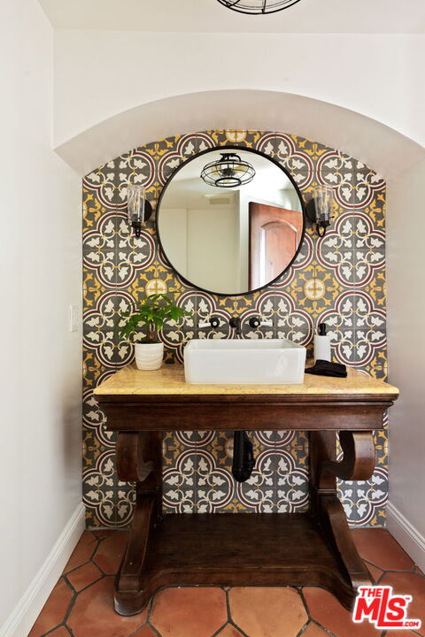 254 Rees Street Playa del Rey, CA 90293 - Photo 26 of 32 a bathroom with a sink and a mirror