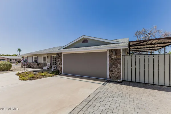a view of a house with a outdoor space