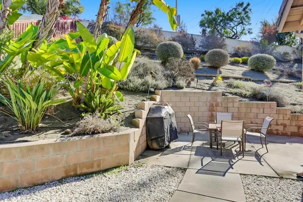 a view of outdoor seating area