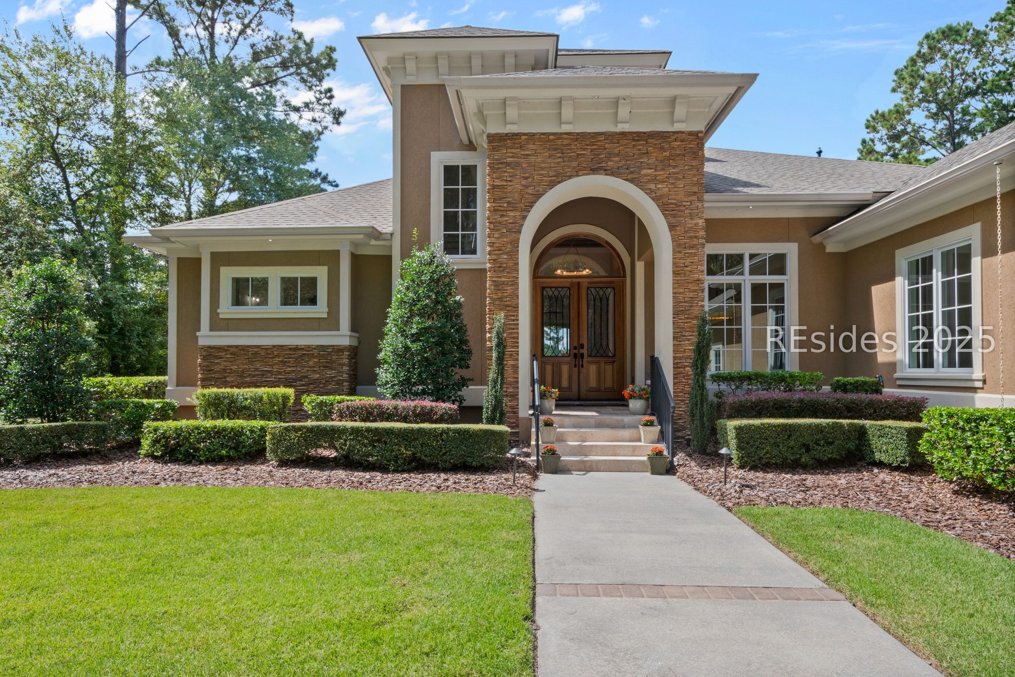 1037 Berkeley Hall Boulevard Bluffton, SC 29909 - Photo 45 of 47 Front of home w/covered porch