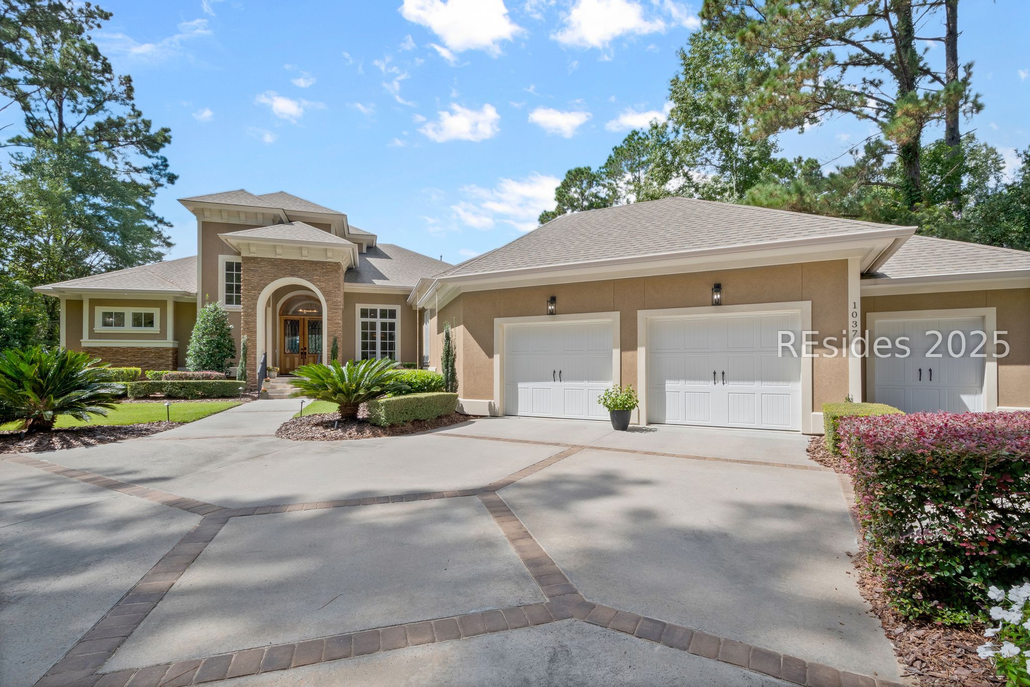 1037 Berkeley Hall Boulevard Bluffton, SC 29909 - Photo 46 of 47 Front showing 2-car plus golf cart garage