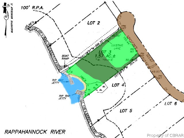 Lot 3 Leland Road Lancaster, VA 22503 - Photo 10 of 11 Lot 3 Plat