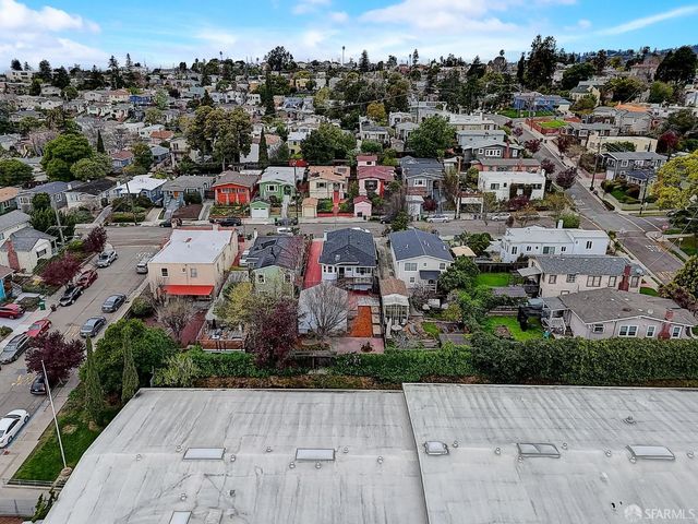 an aerial view of a city