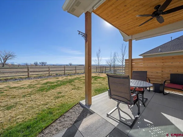a view of a outdoor seating area