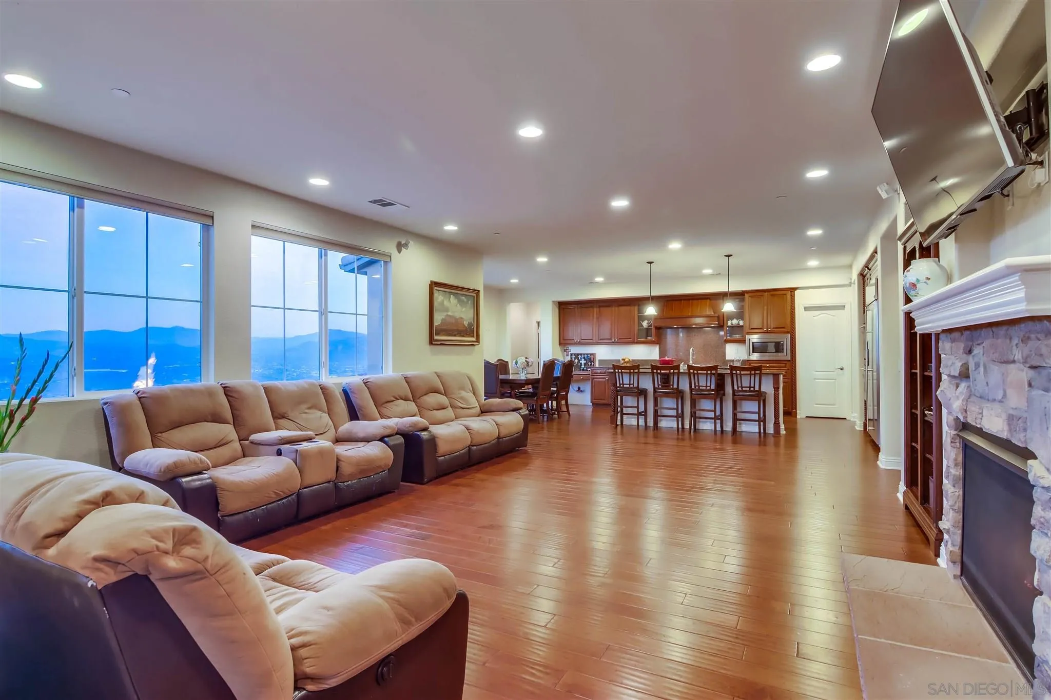 7267 Ocotillo Street Santee, CA 92071 - Photo 14 of 53 a living room with furniture and a wooden floor