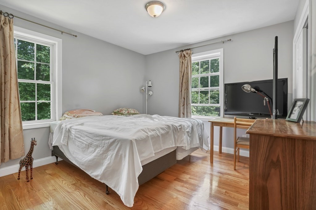 18 Castleton Avenue Randolph, MA 02368 - Photo 13 of 25 a bedroom with a bed and a flat screen tv