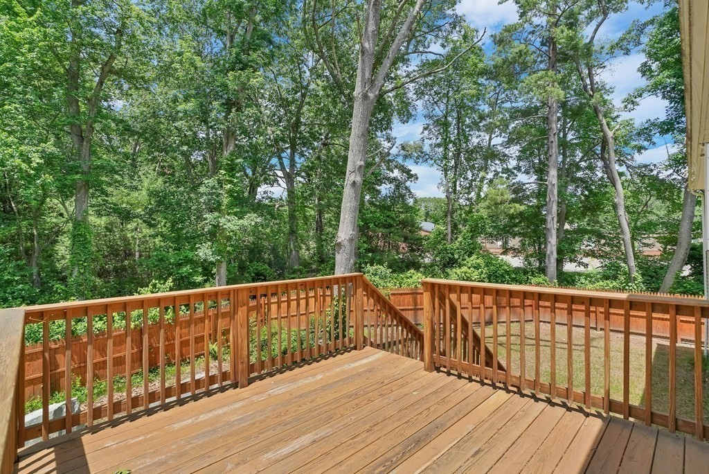 18 Castleton Avenue Randolph, MA 02368 - Photo 22 of 25 a view of balcony with deck and trees