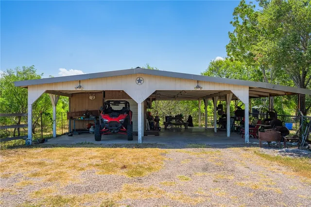 a view of a volley ball court