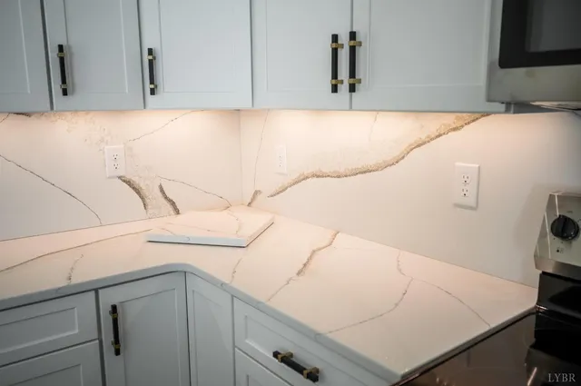 a view of bathroom and microwave