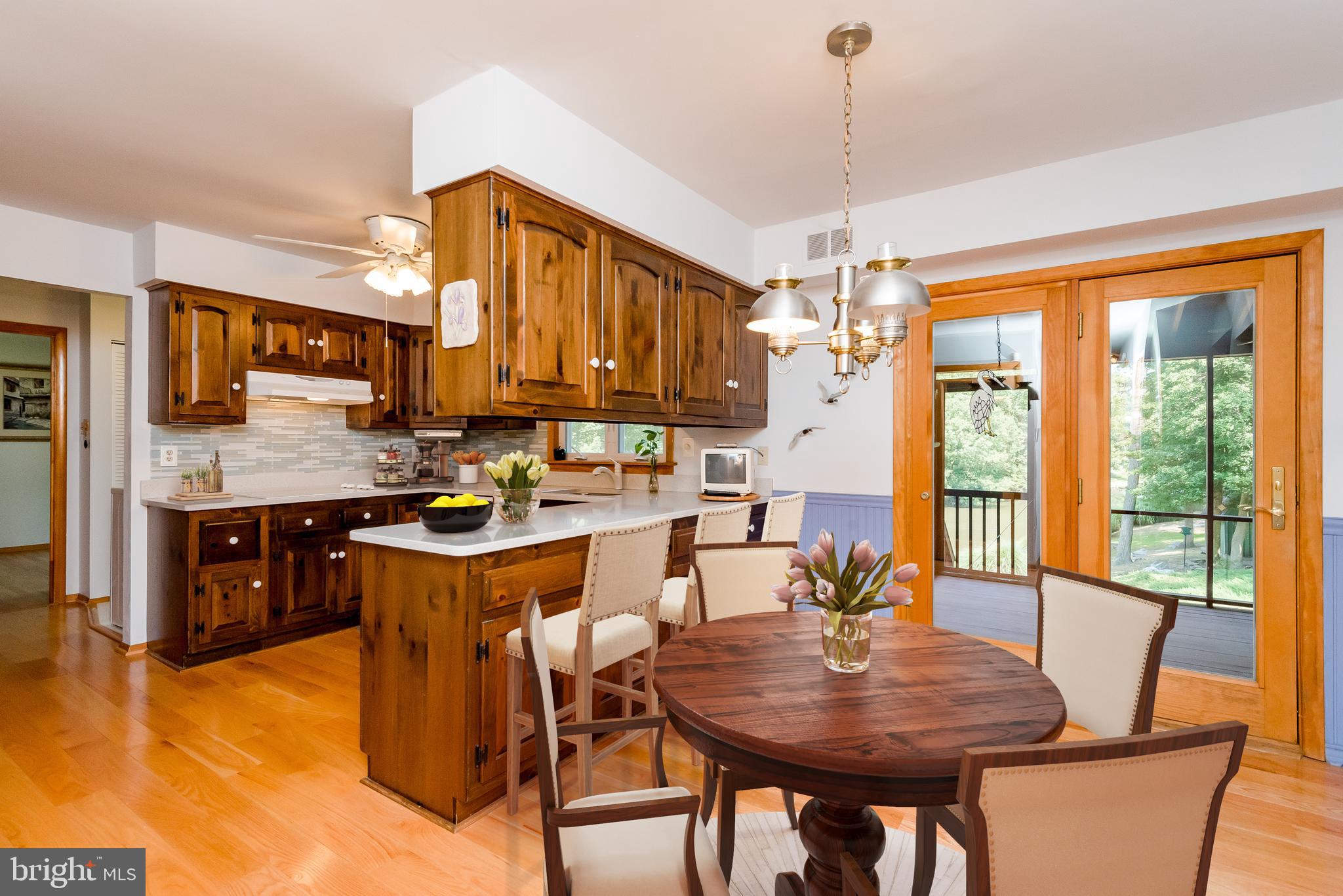 Beautiful wood floors, virtually staged