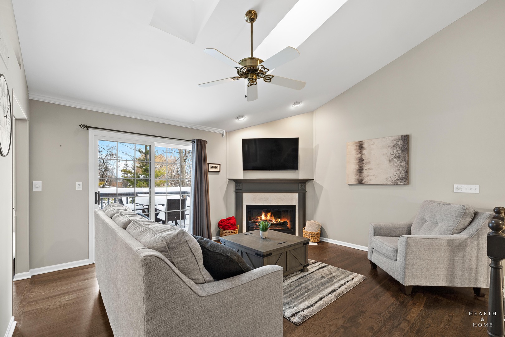 679 Barlina Road Crystal Lake, IL 60014 - Photo 13 of 28 a living room with furniture fireplace and window