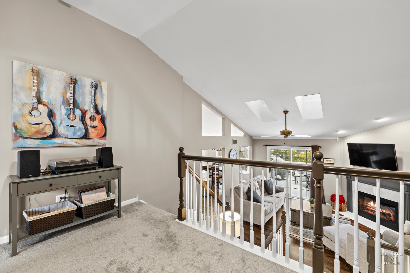 679 Barlina Road Crystal Lake, IL 60014 - Photo 15 of 28 a living room with lots of furniture and a flat screen tv
