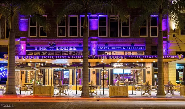 a view of street with shops