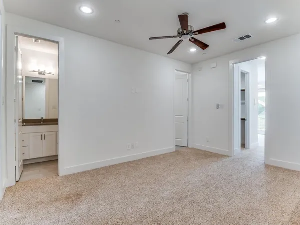 a view of an empty room