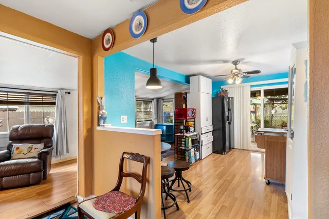 a very nice looking room with a large window