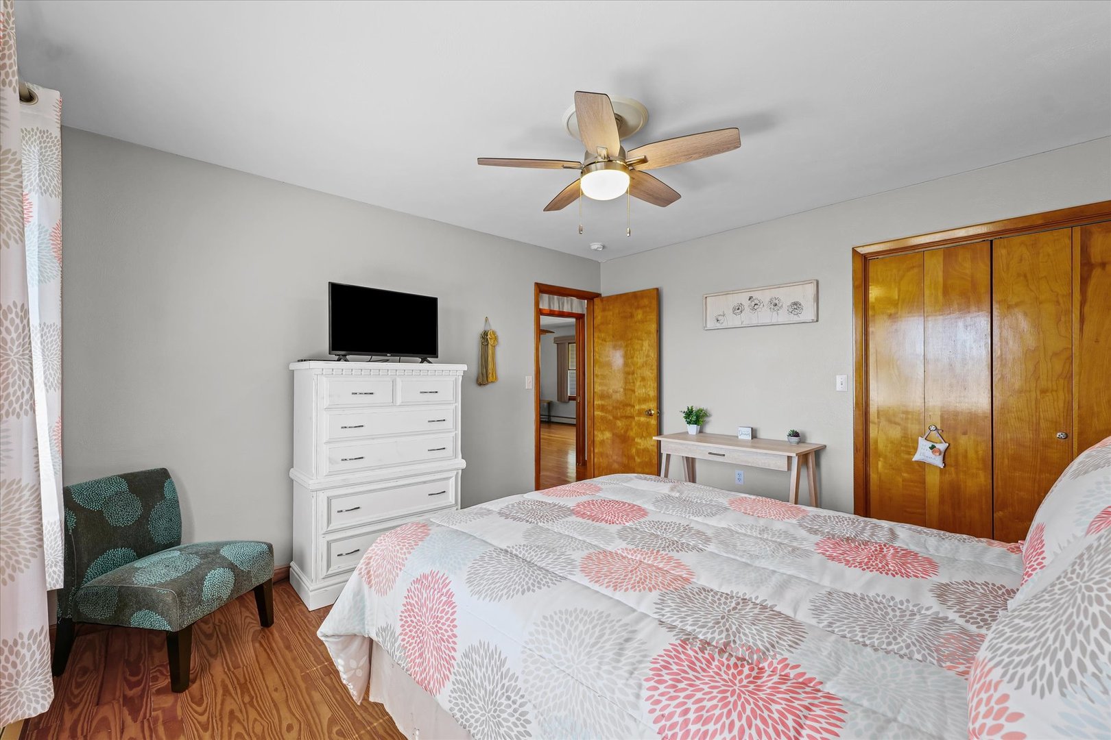 209 West Main Street Royal, IL 61871 - Photo 21 of 32 a bedroom with a bed and a television