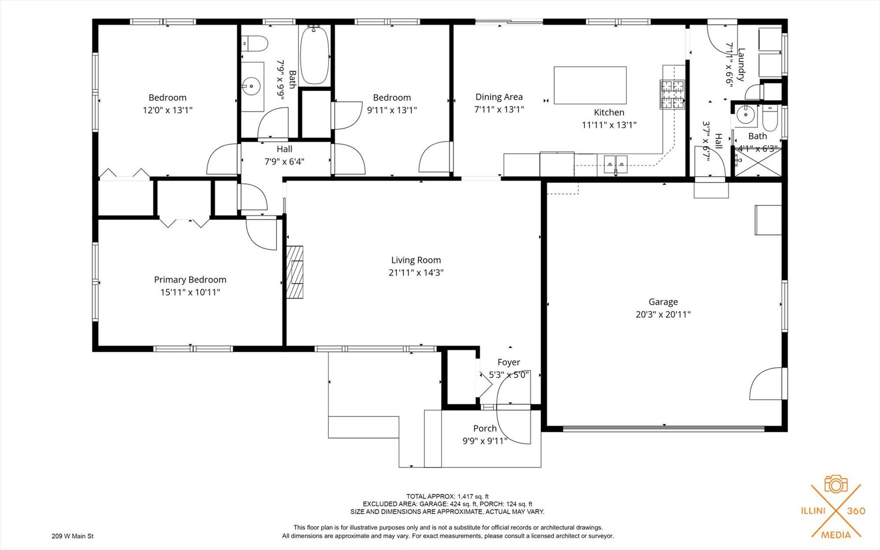 209 West Main Street Royal, IL 61871 - Photo 32 of 32 a picture of a floor plan