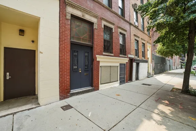 a view of a building with a outdoor space