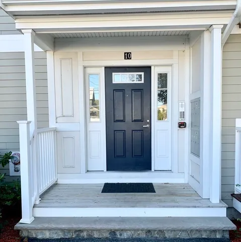 a view of front door