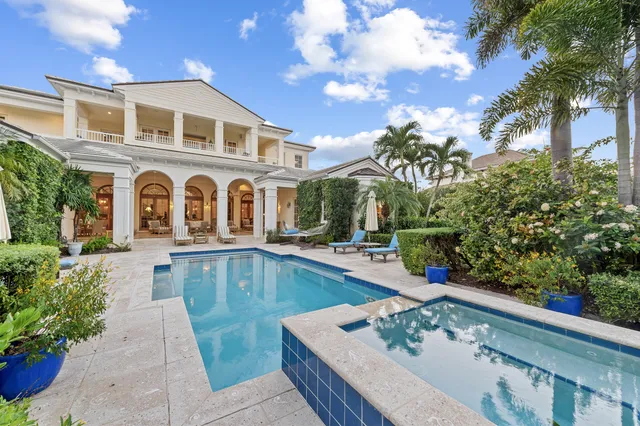 a view of a house with swimming pool