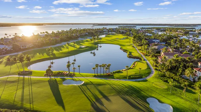a view of a swimming pool with an ocean view