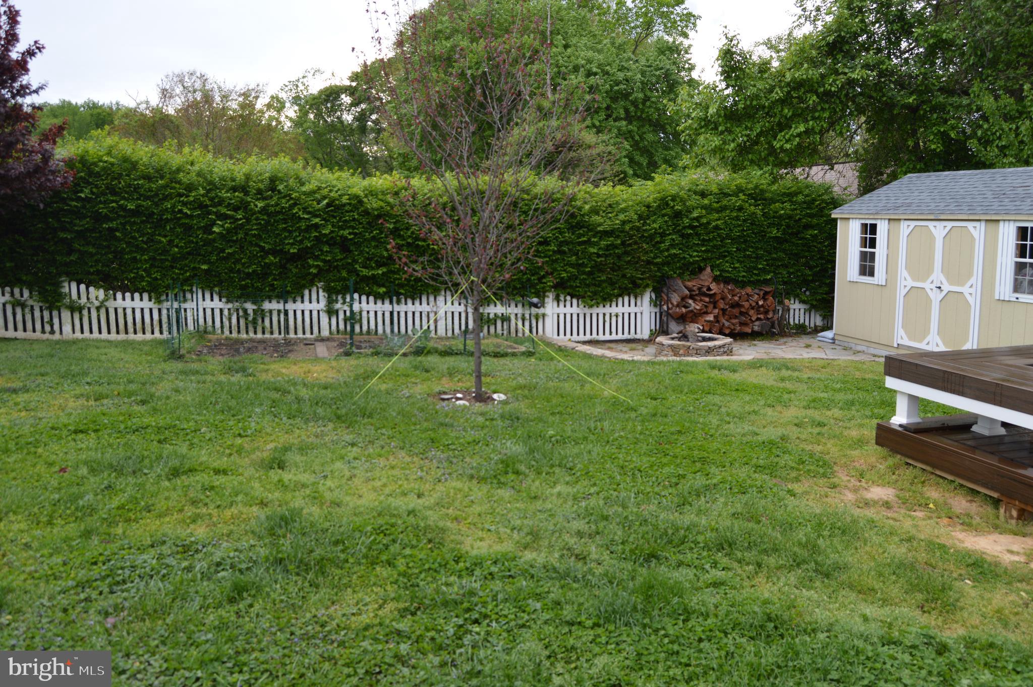 630 North Hammonds Ferry Road Linthicum, MD 21090 - Photo 4 of 26 Shed and Patio with stone Fire Pit