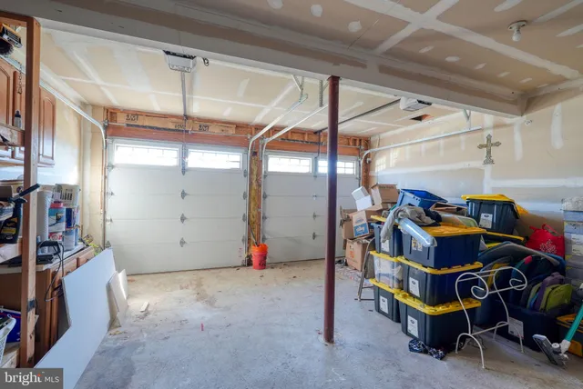 a view of a room with racks