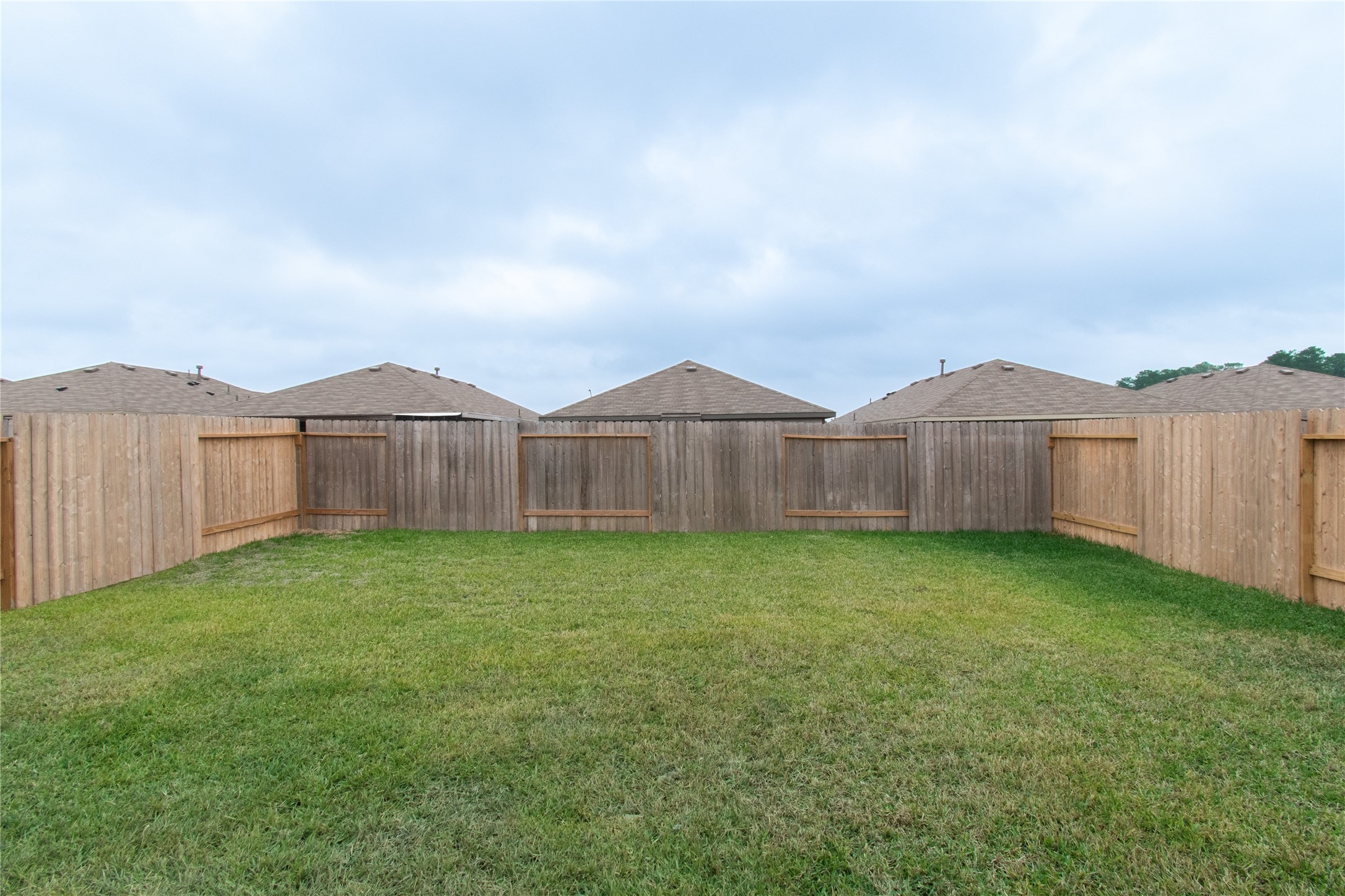 31432 Moore Road Magnolia, TX 77354 - Photo 26 of 26 a view of a backyard with wooden fence