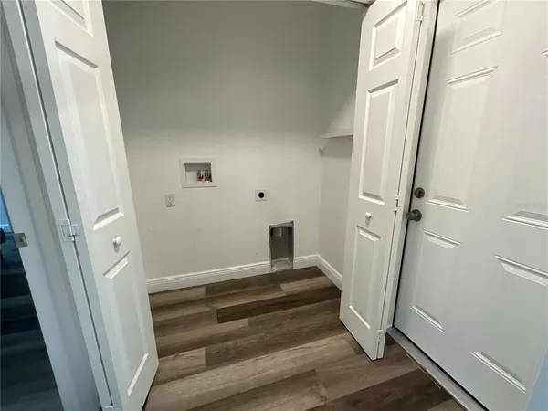 a view of an entryway with staircase