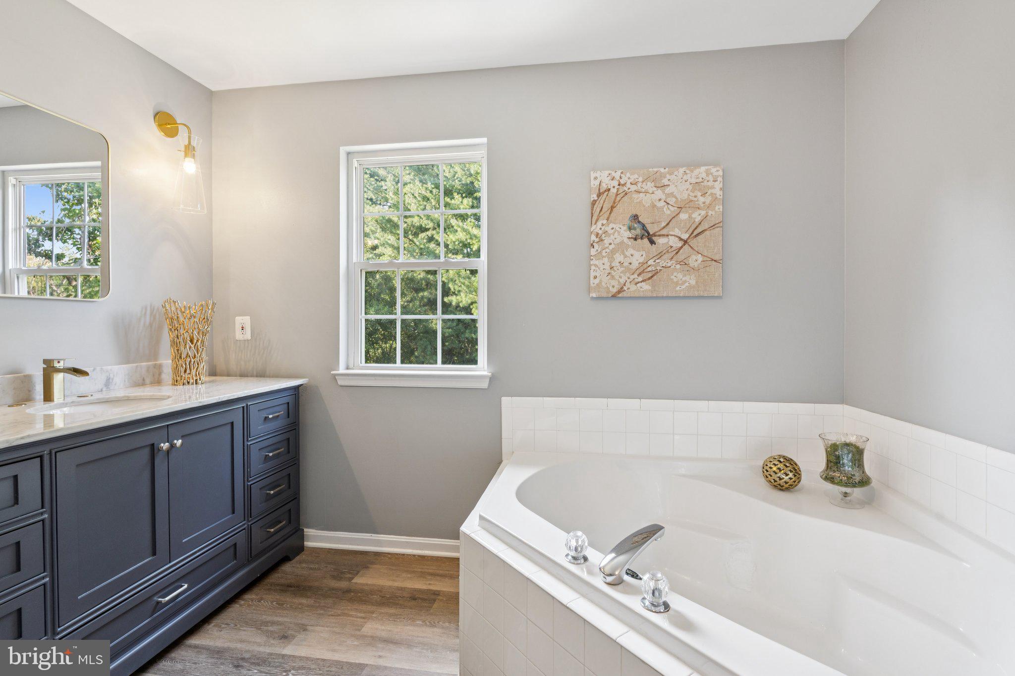 2050 Horace Ward Road Owings, MD 20736 - Photo 17 of 39 a bathroom with a tub a sink and a window