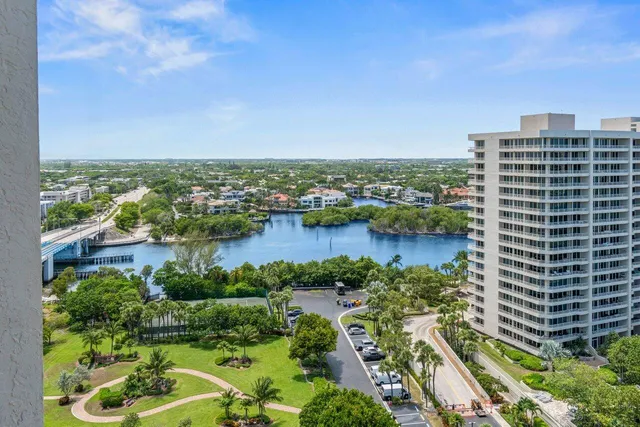 a view of an ocean and beach