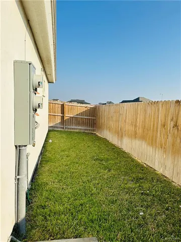a view of balcony with garden