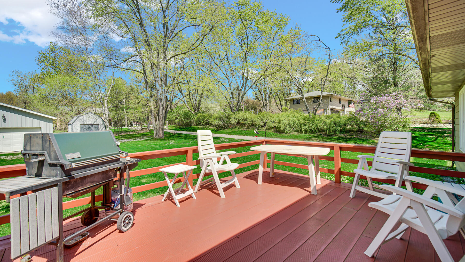 5505 West Schultz Road La Porte, IN 46350 - Photo 15 of 39 a view of a chairs and table in the patio