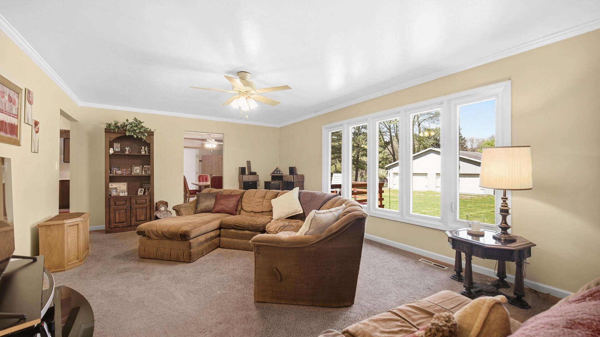 5505 West Schultz Road La Porte, IN 46350 - Photo 5 of 39 a living room with furniture and a large window