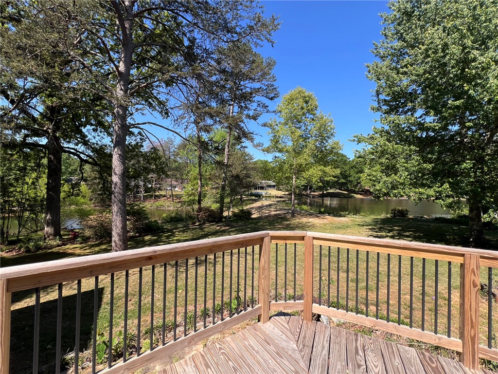 109 Buckingham Road Easley, SC 29640 - Photo 35 of 40 Enjoy tranquil water views from this expansive outdoor deck.