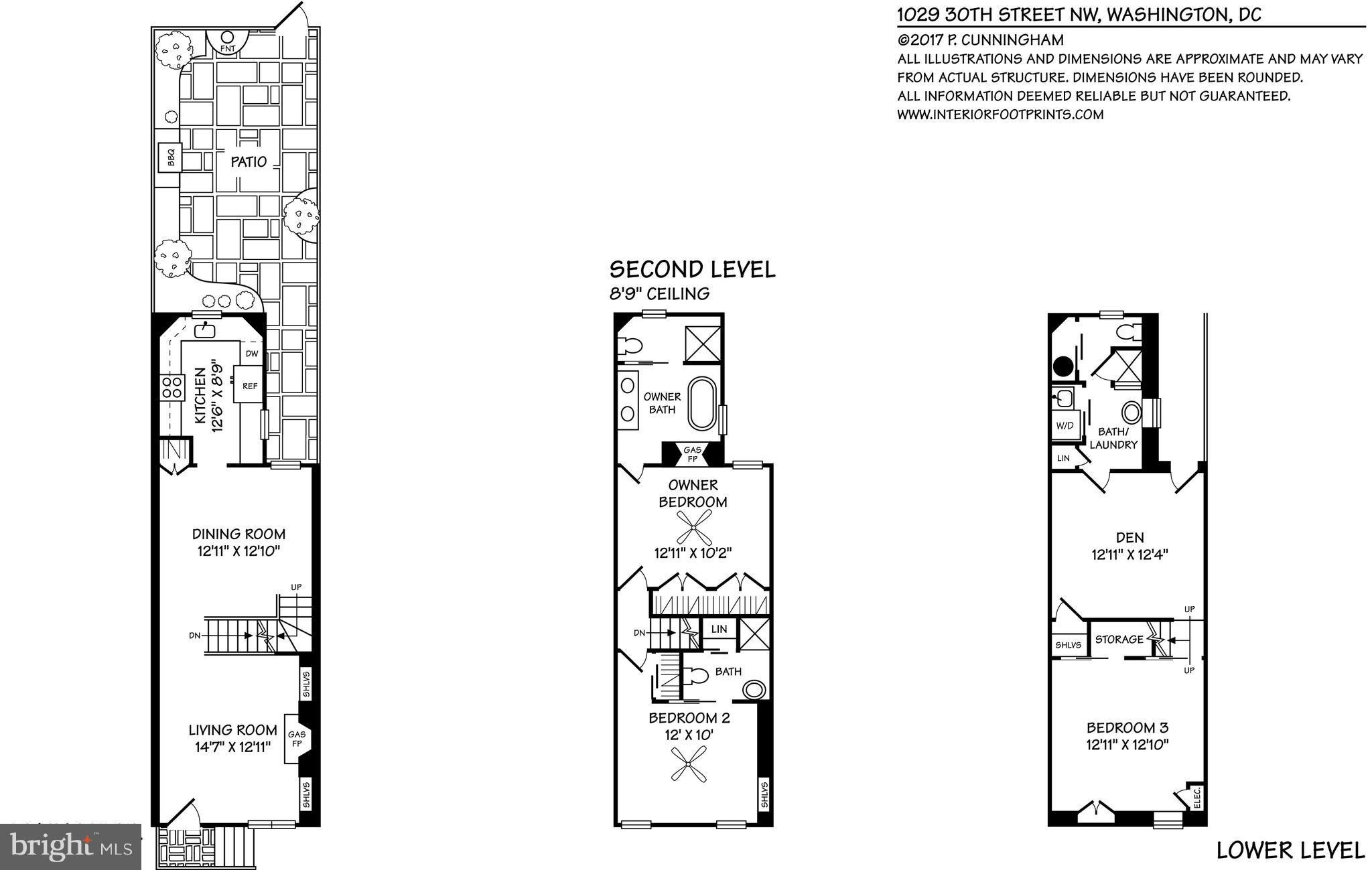 1029 30th Street Northwest Washington, DC 20007 - Photo 29 of 29 Floor Plan