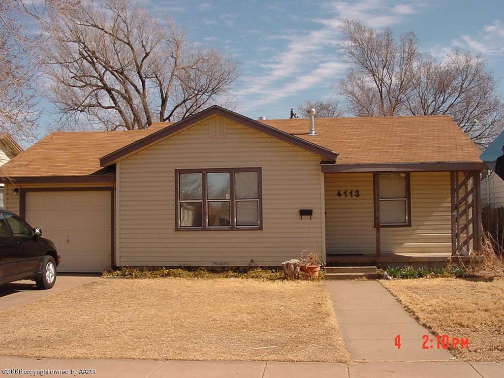 4113 Gables Street Amarillo, TX 79110 - Photo 1 of 8 a front view of a house