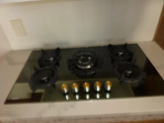 a view of a glass door