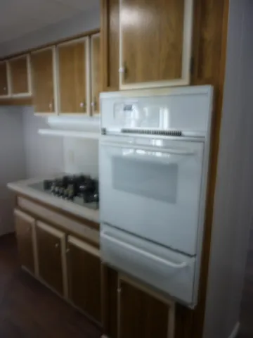 a close view of washer and dryer