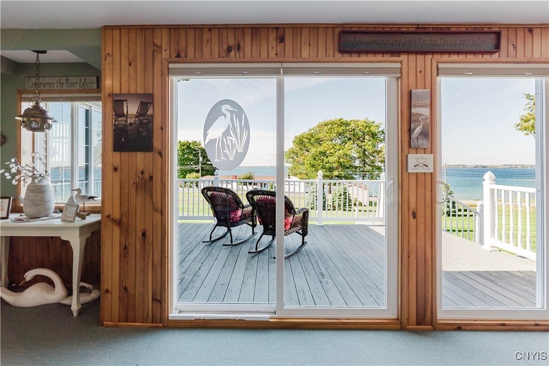 35303 State Rte Cape Cape Vincent, NY 13618 - Photo 5 of 44 View of River from enclosed porch