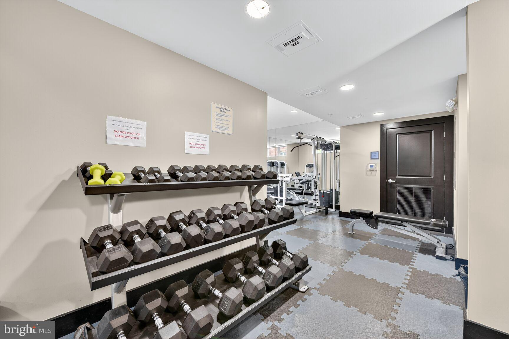 1800 Wilson Boulevard, Unit 449 Arlington, VA 22201 - Photo 76 of 99 On-Site Fitness Center with Cardio & Weights!
