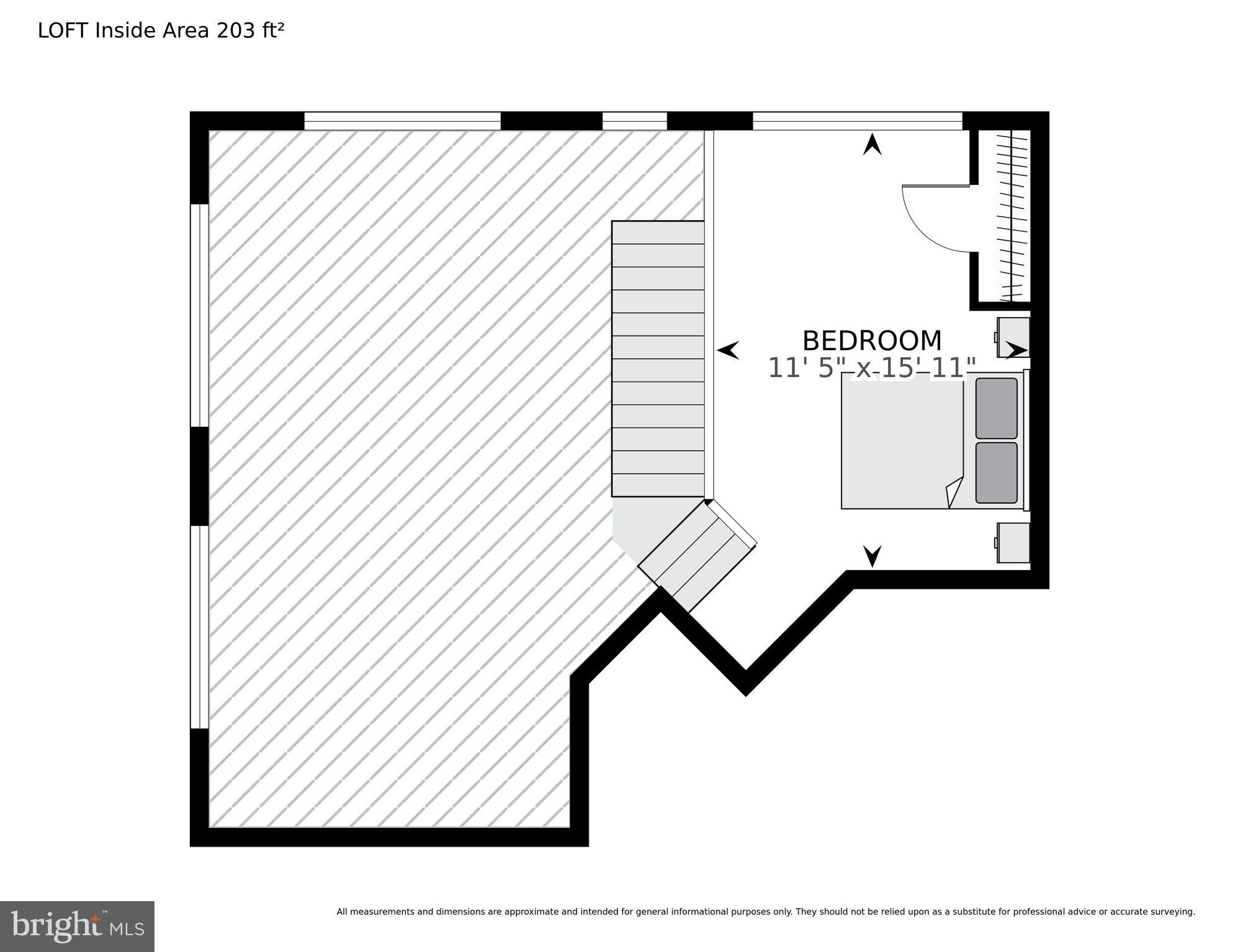 1800 Wilson Boulevard, Unit 449 Arlington, VA 22201 - Photo 99 of 99 Floor Plan - Upper Level Loft