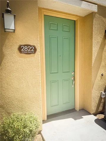 a view of front door