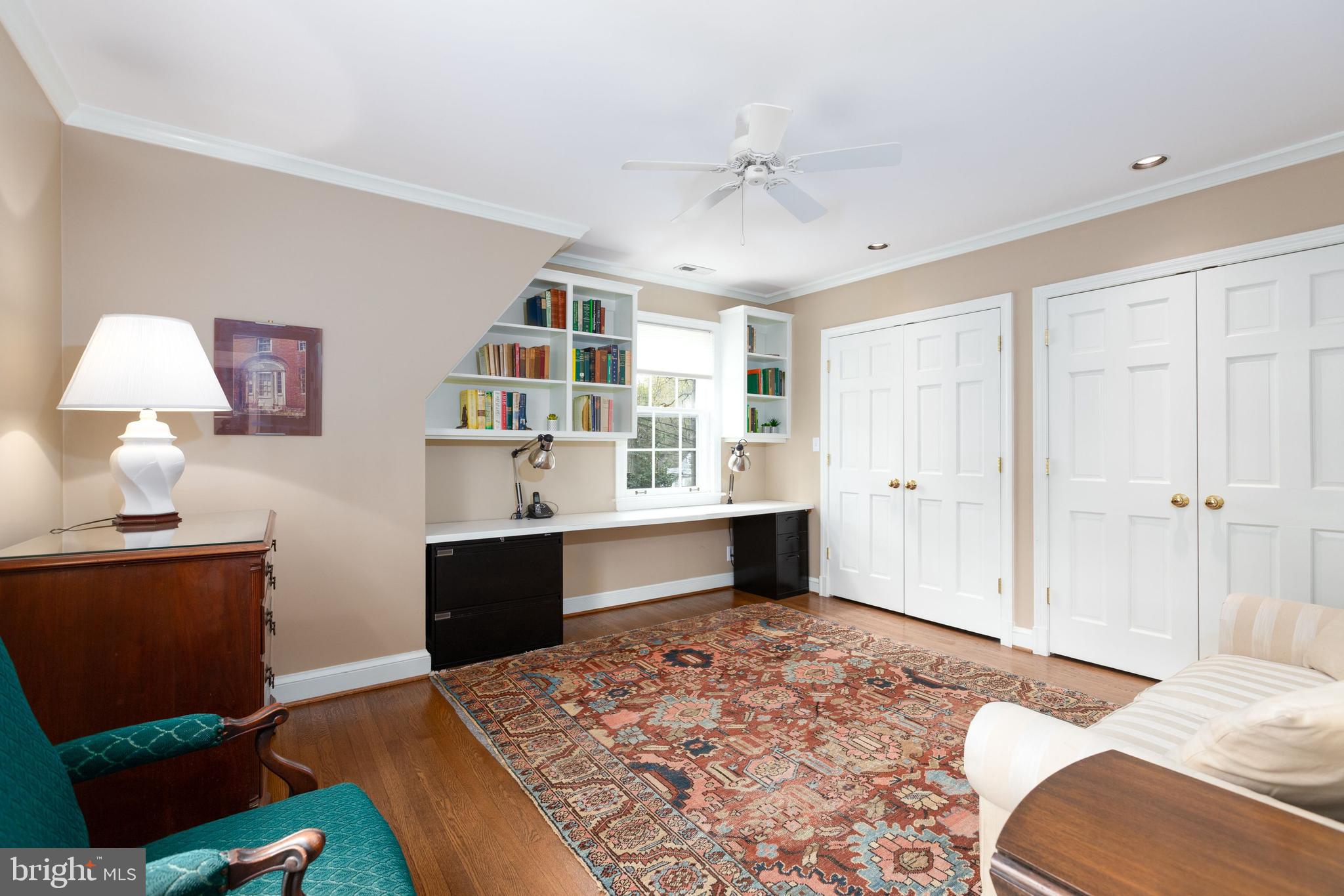 1306 Dale Drive Silver Spring, MD 20910 - Photo 18 of 33 2nd bedroom with built-in desk and shelves