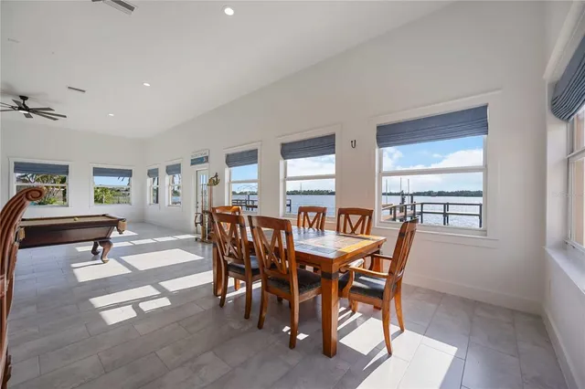 a kitchen with lots of counter space and appliances