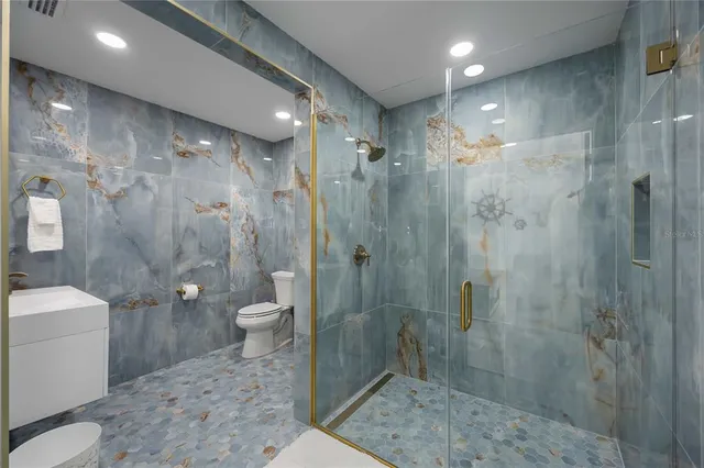 a view of a backyard with a garden