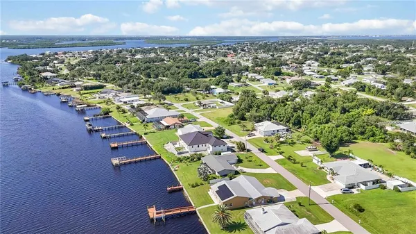 a bird view of lake